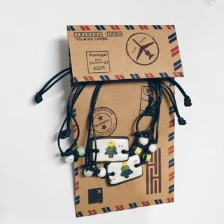 Vòng tay cặp mặt gốm