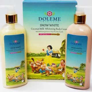 bộ kem tắm và dưỡng trắng doleme