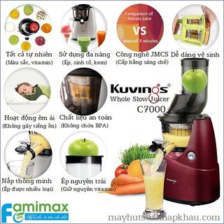Máy ép trái cây xay sinh tố và làm kem kuvings c7000