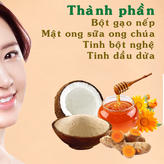 Kem gạo tinh nghệ mật ong
