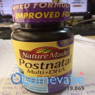 nature made postnatal multi dha-hỗ trợ dinh dưỡng cho phụ nữ đang cho con bú nature made postnatal multi dha-hỗ trợ dinh dưỡng cho phụ nữ đang cho con bú