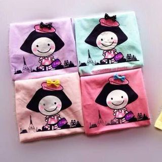 Áo cộc tay bé gái in hình
