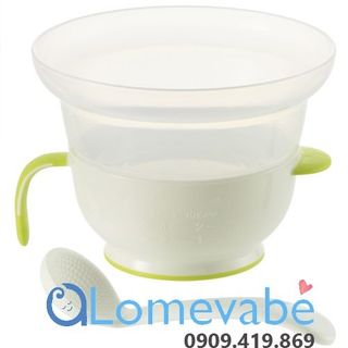 Bộ nấu cháo/cơm nát trong lò vi sóng richell rc41860 xanh