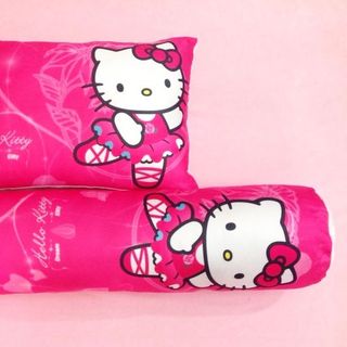 Bộ gối kitty hồng đậm