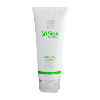 sữa rửa mặt trà xanh - viskin green tea gel cleanser