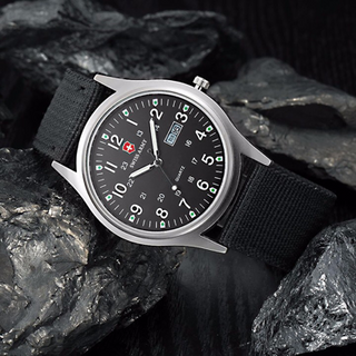Đồng hồ dây vải swiss army 2 lịch al82