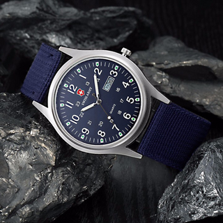 Đồng hồ dây vải swiss army 2 lịch al82