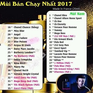Nước hoa sang chiết 20ml