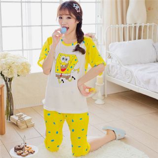 Đồ bộ tay con cartoon 4 chiều phô mai