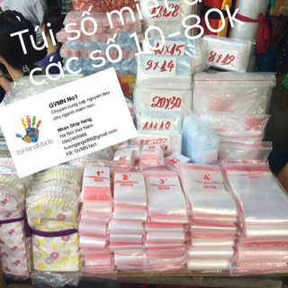 Bán buôn - bán lẻ - in ấn các loại túi nilon túi zíp túi dán các kích cỡ