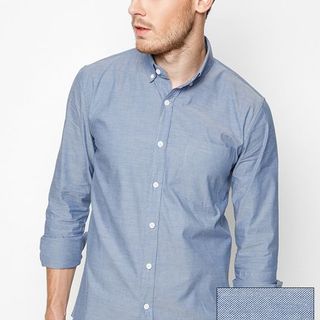 Sơ mi oxford chất vải oxford cotton 100 đẹp thoáng mát form slimfit body