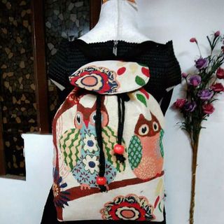 Balo rút nắp thổ cẩm