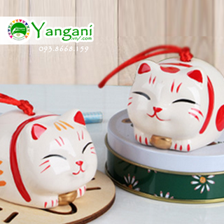 Chuông gió mèo neko nằm