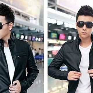 Khoác da phối dây kéo - kb033 - 240 - giá sỉ​ giá tốt