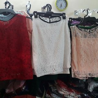 Áo ren cột nơ sau