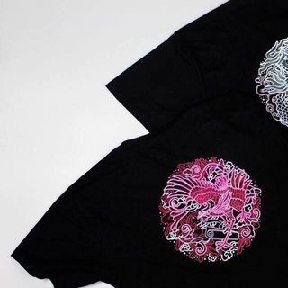 Áo thun oversize họa tiết rồng phượng