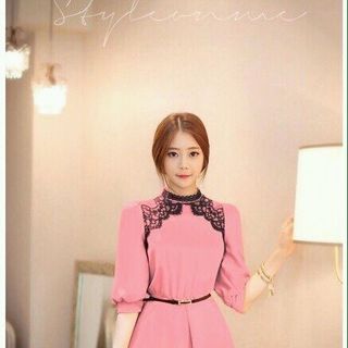 Đầm xòe tay lỡ thun pháp