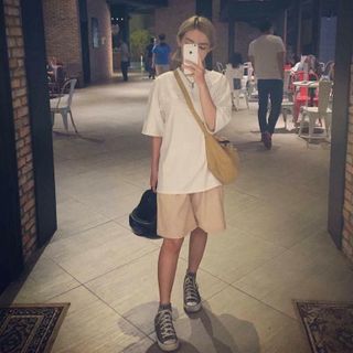 áo tay lỡ oversize tee