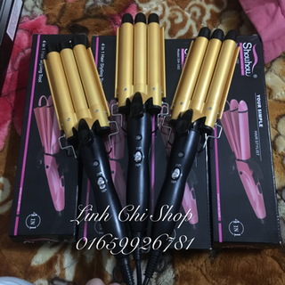 Máy làm xoăn 3 trục có chỉnh nhiệt