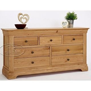 Tủ ngăn keó gỗ sồi màu trắng 7 hộc cmr-dr07
