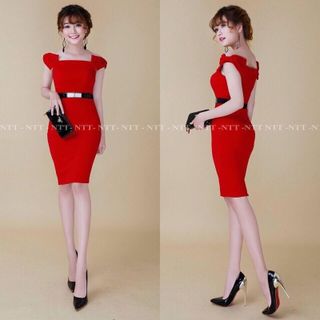 Đầm body nơ