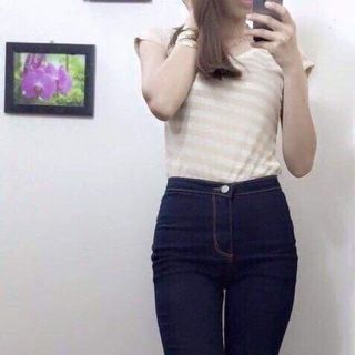 Quần jean thun nữ