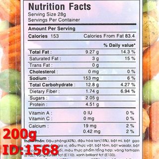 Snacks và đậu thập cẩm tân tân hộp 200g