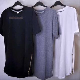 Chuyên cung cấp áo zip tee 2 khoá kéo 2 bên nam nữ giá sỉ lẻ rẻ hcm