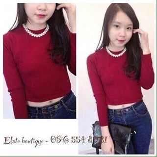 Croptop tay dài