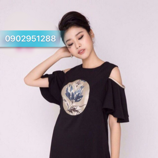 Đầm chữ a khoét vai cực đẹp đủ mầu đủ luôn nha