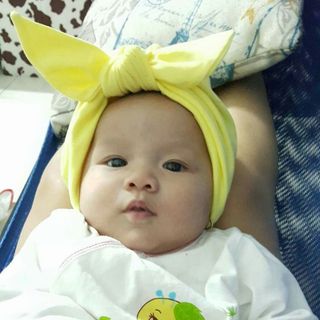 Mũ turban thỏ cho bé