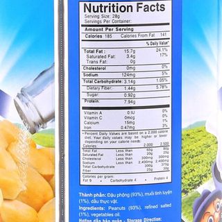 Đậu phộng muối lột vỏ tân tân lon 125g