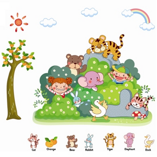 Decal vườn thú