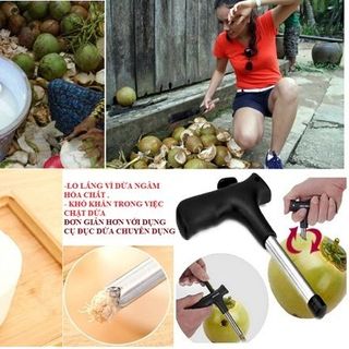 Dụng cụ khui dừa siêu nhanh