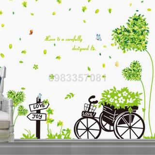 Decal kết hợp dán tường