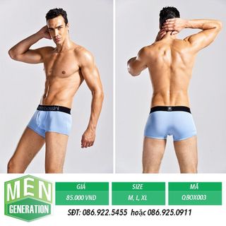 Quần boxer nhiều màu trơn thun co giãn thoải mái mã qbox001