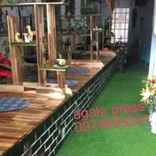 Thảm cỏ nhân tạo trang trí shops thời trang lót trường mần non khu vui chơi