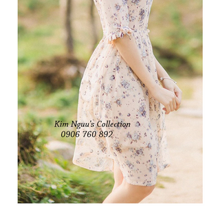 Đầm voan xòe mẫu 1