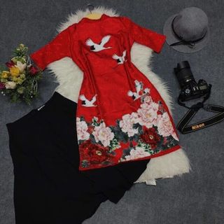 Sét áo dài chân váy ttms814 giá sỉ