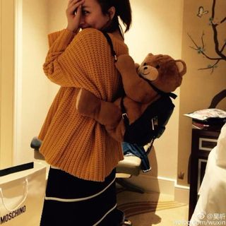 Túi xách balo gấu moschino size lớn nhỏ