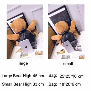 Túi xách balo gấu moschino size lớn nhỏ