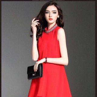 Đầm xòe kết cườm 2 lai ttms815