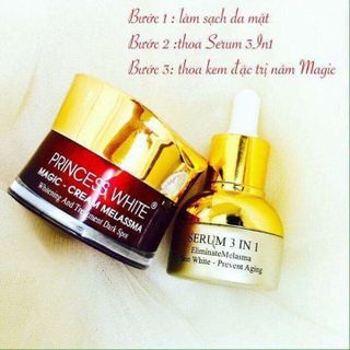 Kem trị nám sáng da princess white magic