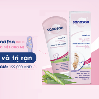 Kem trị rạn da cho bà bầu sanosan