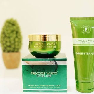 Kem dưỡng trắng da toàn thân princess white – green tea whitening body cream