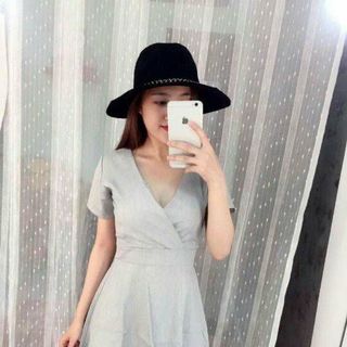 Đầm xeaf cổ v
