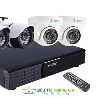 Trọn bộ 4 camera hd đầu ghi 4 kênh full hd hdd 500gb - giám sát từ bất cứ đâu