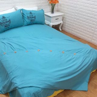 Ga gối poly cotton khuy