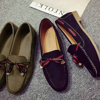 Giày lười da lộn 2 màu