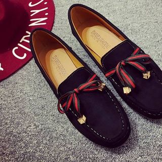 Giày lười da lộn 2 màu